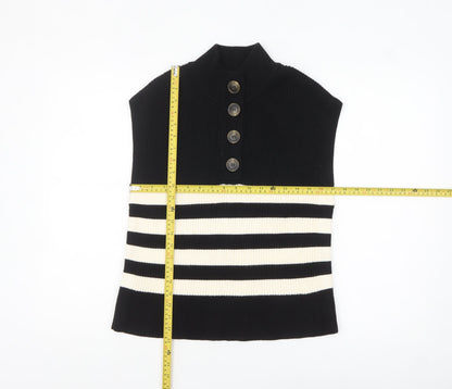 Womens UK Size XL MNG Black Vest Jumper
