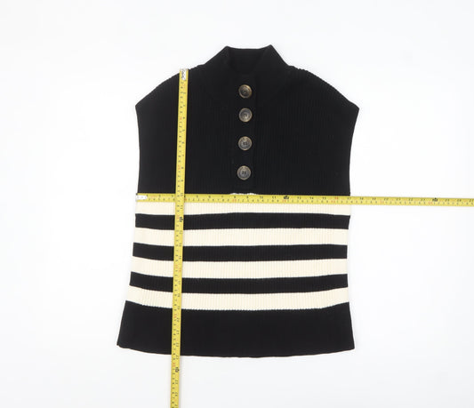 Womens UK Size XL MNG Black Vest Jumper