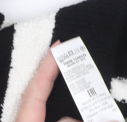 Womens UK Size M Marks and Spencer Black Pullover Jumper