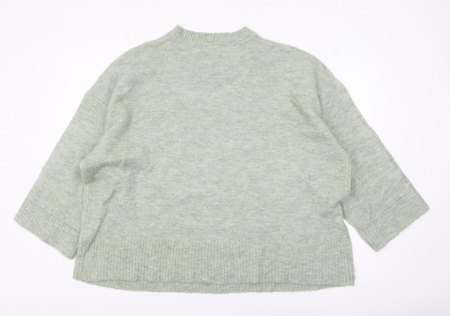 Womens UK Size 28/30 Simply Be Green Pullover Jumper