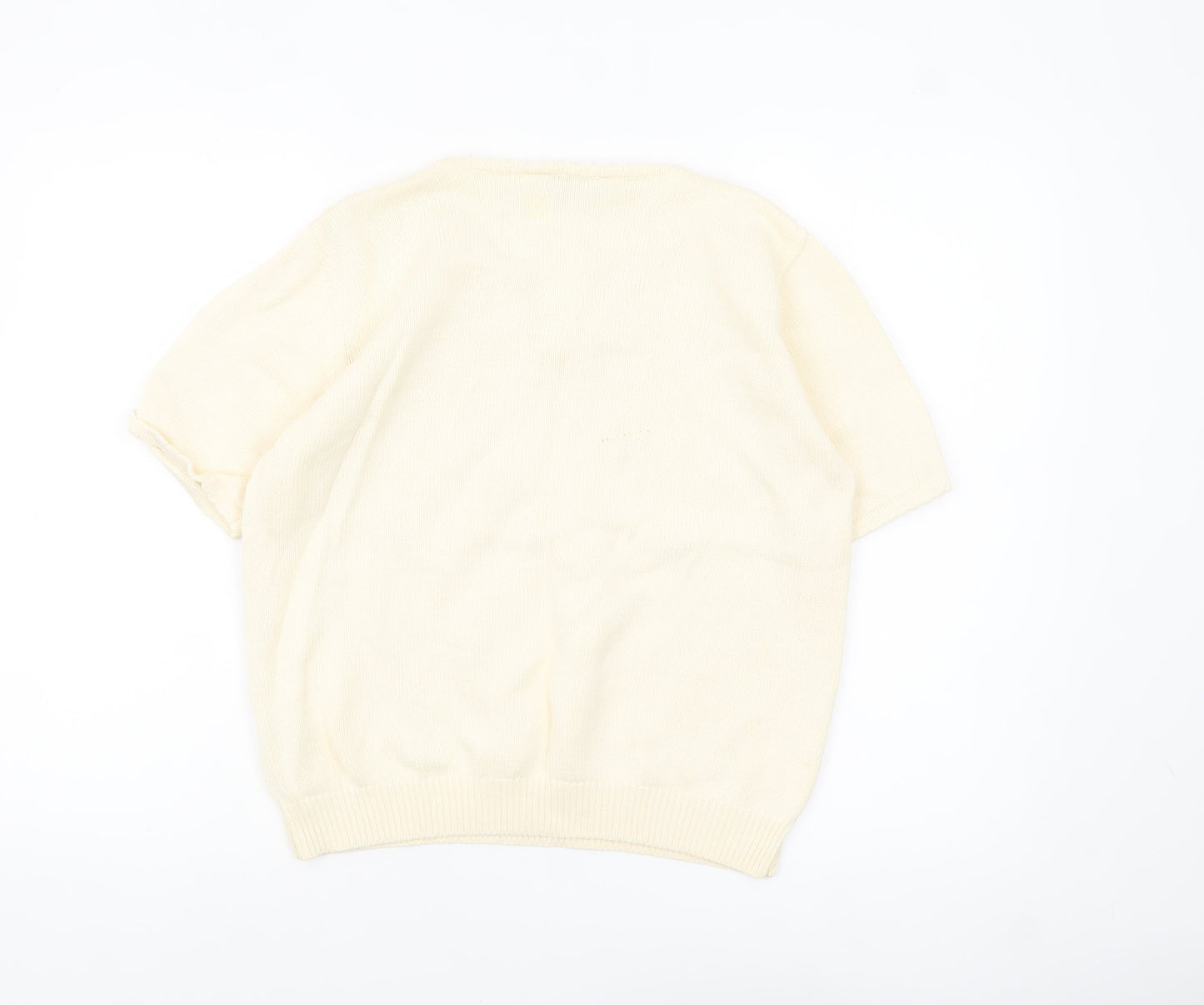 Womens UK Size 16 Marks and Spencer Beige Pullover Jumper