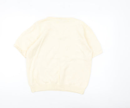 Womens UK Size 16 Marks and Spencer Beige Pullover Jumper