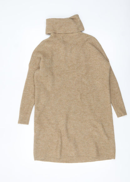 Womens UK Size M Only Beige Tunic Jumper