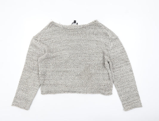 Womens UK Size L Nobody’s Child Beige Pullover Jumper