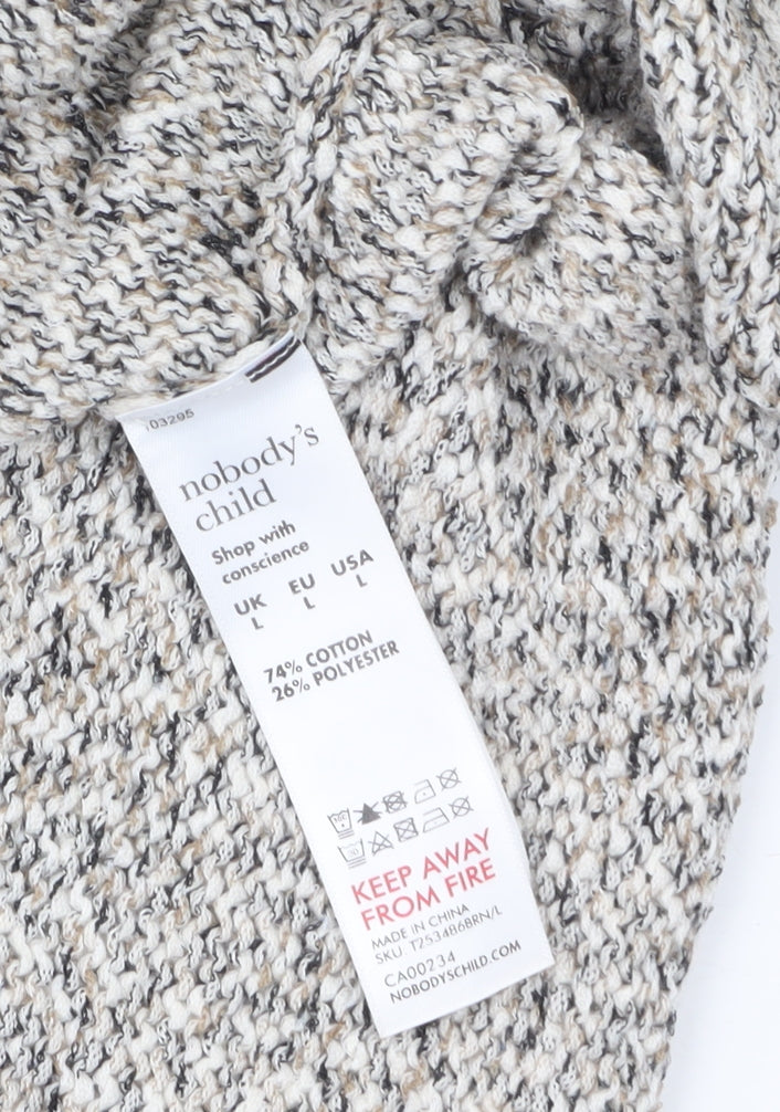 Womens UK Size L Nobody’s Child Beige Pullover Jumper