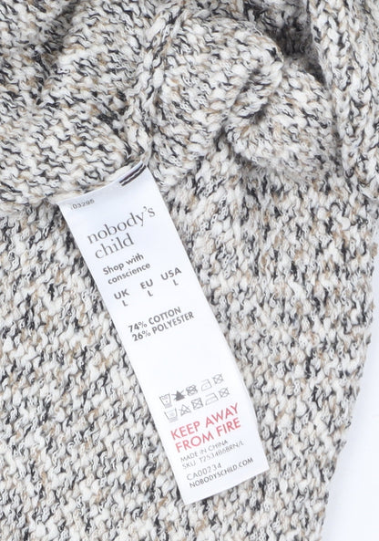 Womens UK Size L Nobody’s Child Beige Pullover Jumper