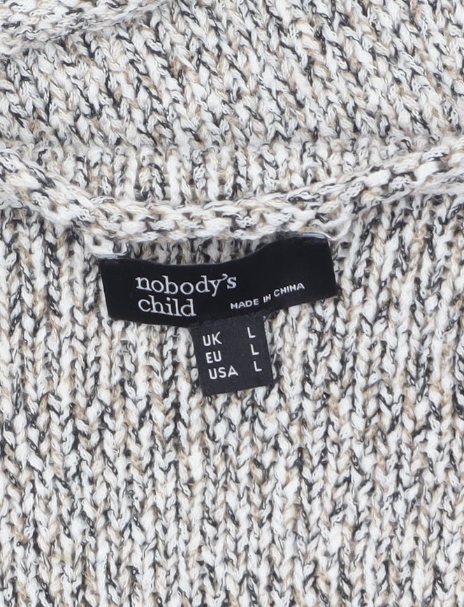 Womens UK Size L Nobody’s Child Beige Pullover Jumper