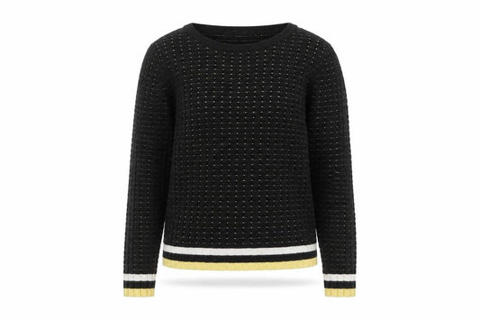 Pimkie Women's Black Knit Crew Neck Pullover Jumper M