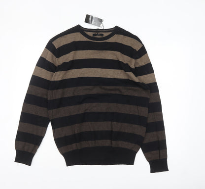 Mens UK Size S Thomas Nash Brown Pullover Jumper