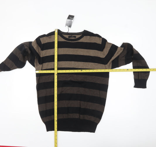 Mens UK Size S Thomas Nash Brown Pullover Jumper