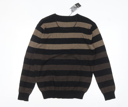 Mens UK Size S Thomas Nash Brown Pullover Jumper