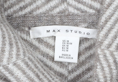 Womens UK Size M Max Studio Beige Cardigan Jumper