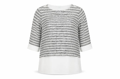 Womens UK Size 10 Wallis Grey Tunic Blouse