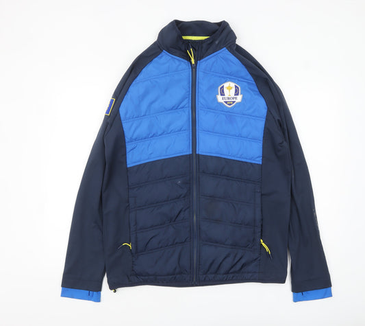 Mens UK Size XL Fanatics Blue Puffer Jacket