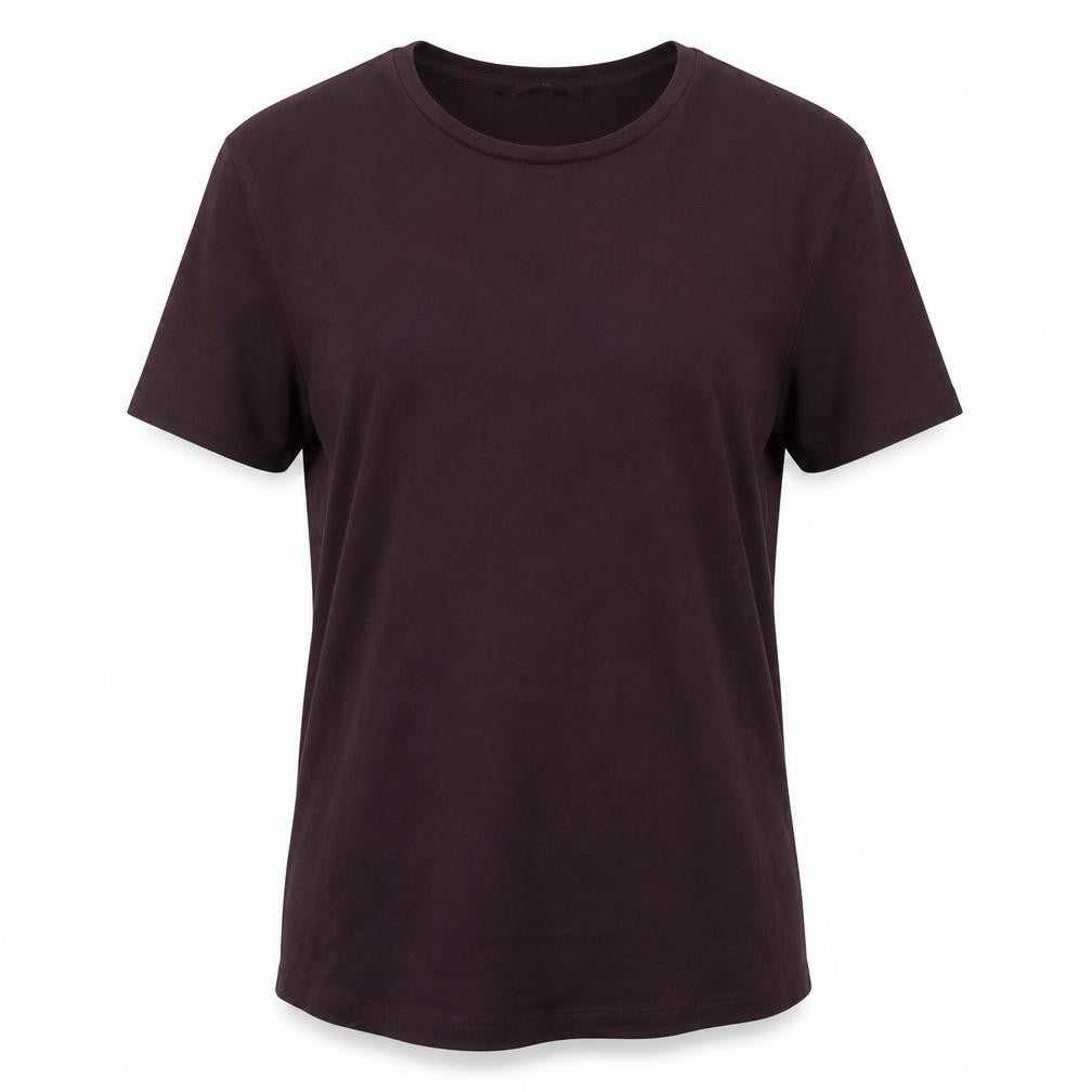 Womens UK Size M BOXRAW Purple Basic T-Shirt