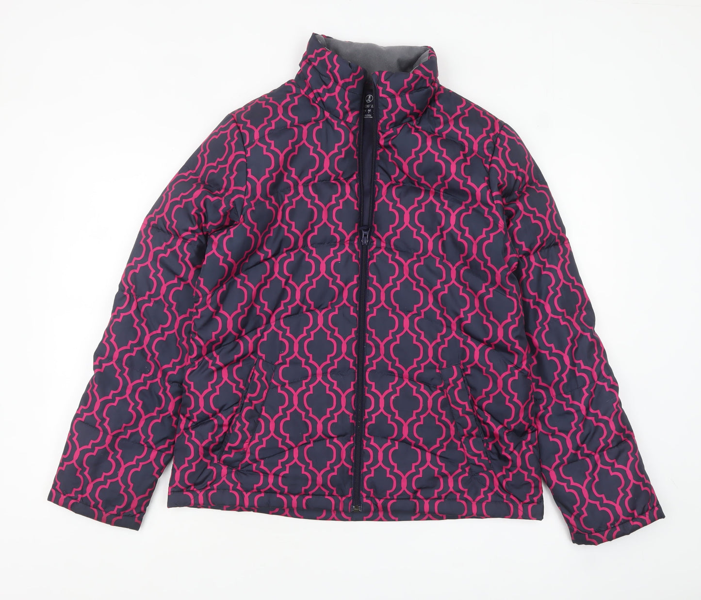 Womens UK Size S Lands' End Blue Puffer Jacket