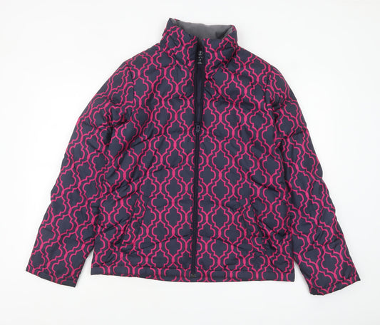 Womens UK Size S Lands' End Blue Puffer Jacket