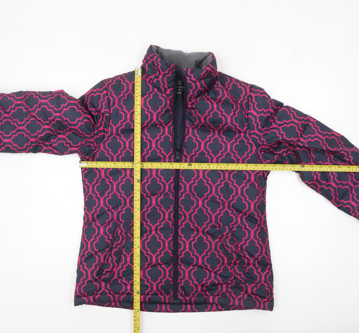 Womens UK Size S Lands' End Blue Puffer Jacket