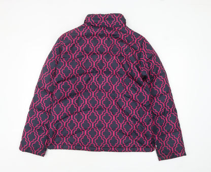 Womens UK Size S Lands' End Blue Puffer Jacket