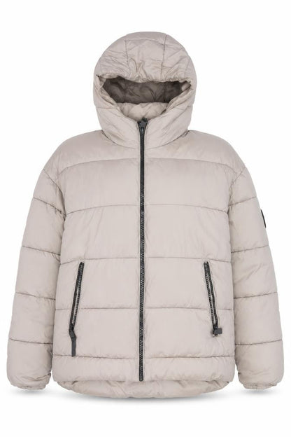 Womens UK Size 14 Harvey & Jones Beige Puffer Jacket