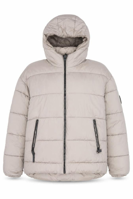 Womens UK Size 14 Harvey & Jones Beige Puffer Jacket
