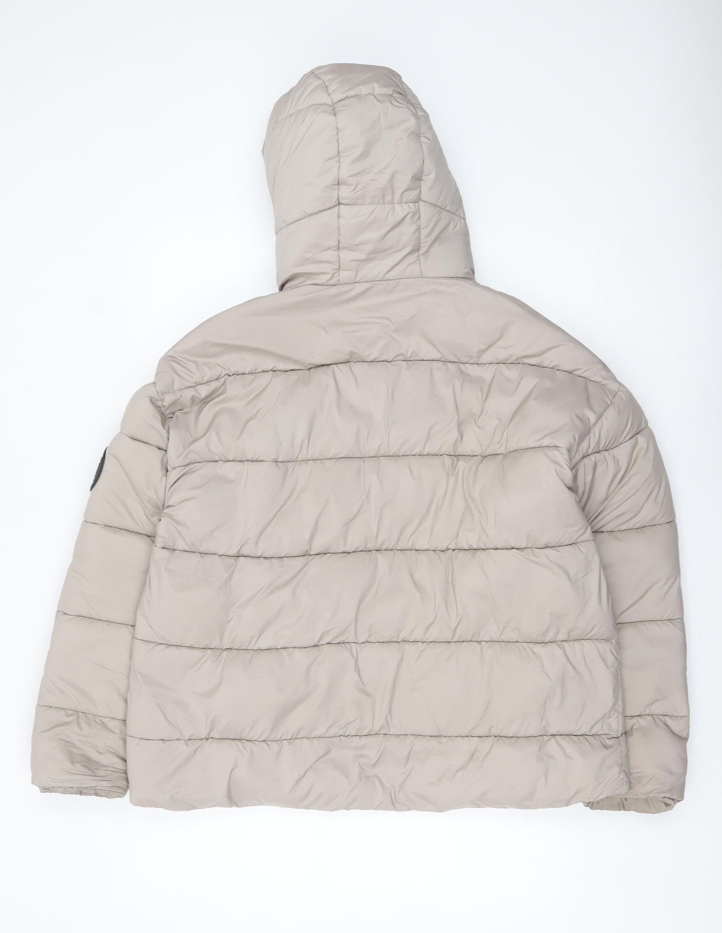 Womens UK Size 14 Harvey & Jones Beige Puffer Jacket