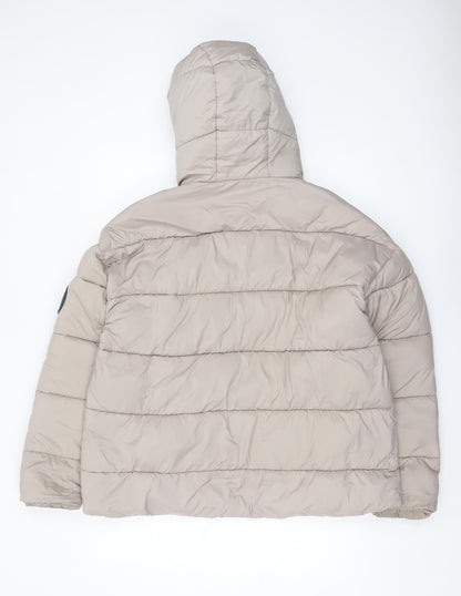 Womens UK Size 14 Harvey & Jones Beige Puffer Jacket