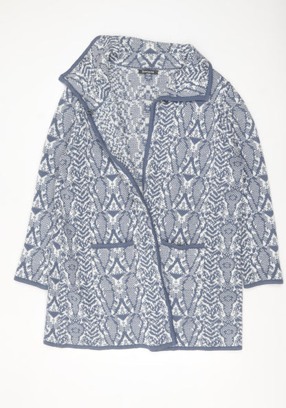 Womens UK Size L Bonmarché Blue Cardigan Jumper