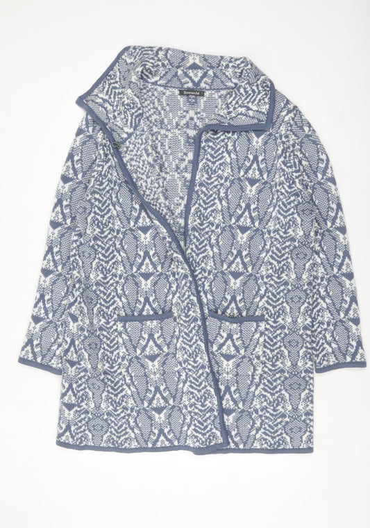 Womens UK Size L Bonmarché Blue Cardigan Jumper