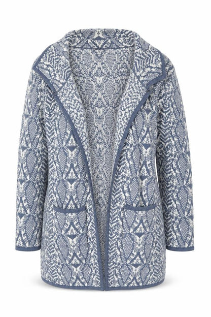 Womens UK Size L Bonmarché Blue Cardigan Jumper