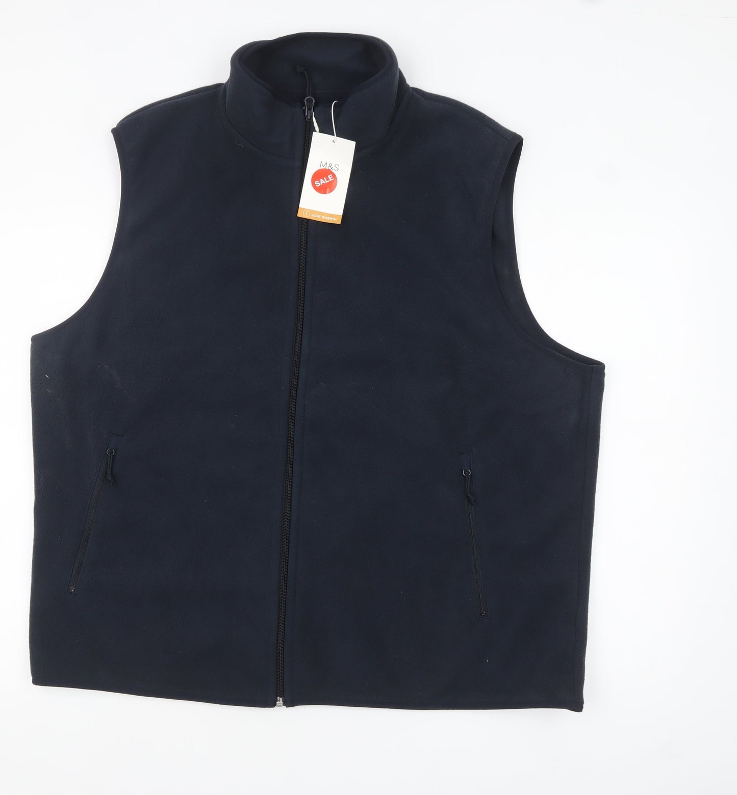 Mens UK Size 3XL Marks and Spencer Blue Bodywarmer