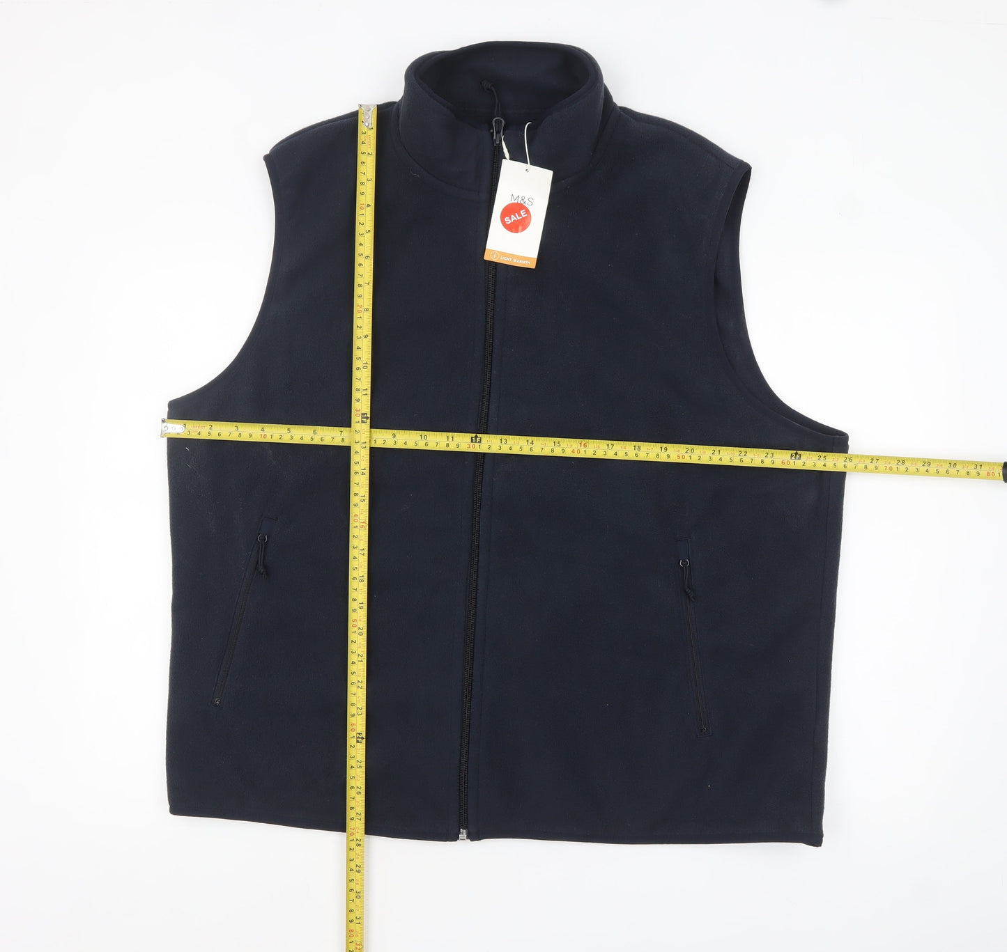 Mens UK Size 3XL Marks and Spencer Blue Bodywarmer