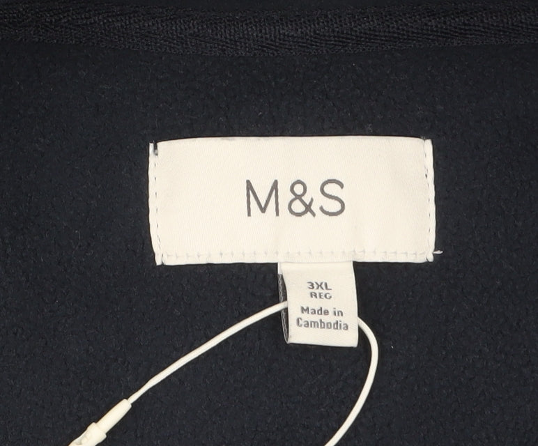 Mens UK Size 3XL Marks and Spencer Blue Bodywarmer