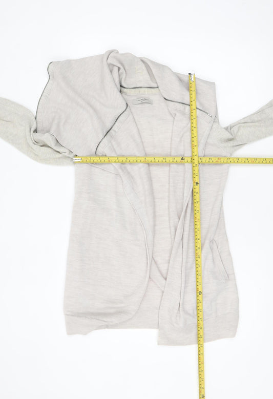 Womens UK Size S AllSaints Beige Cardigan Jumper