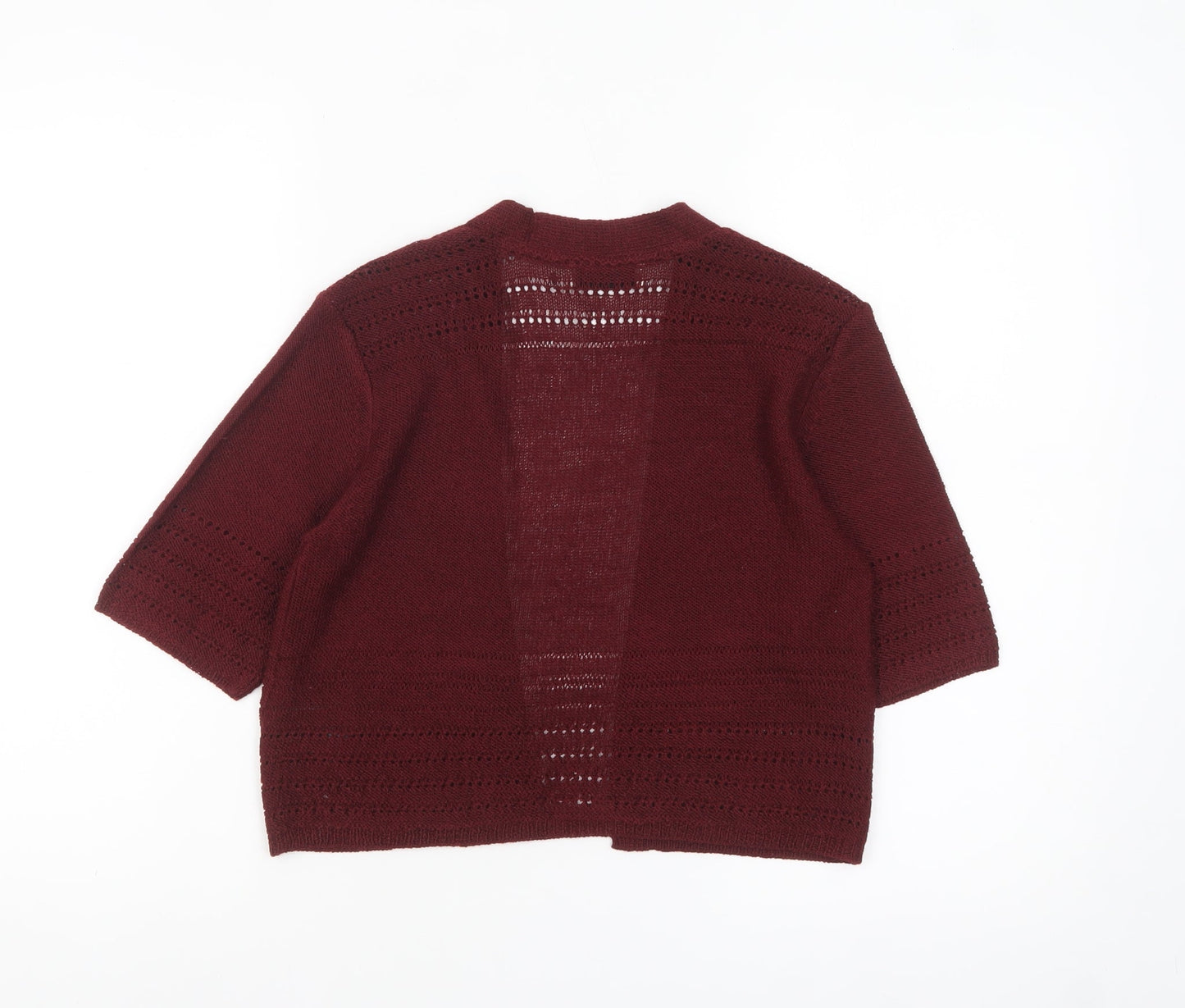 Womens UK Size 10 Marks and Spencer Red Cardigan Jumper