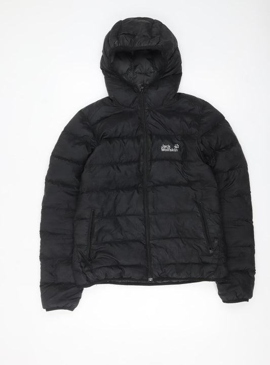 Womens UK Size 14 Jack Wolfskin Black Puffer Jacket