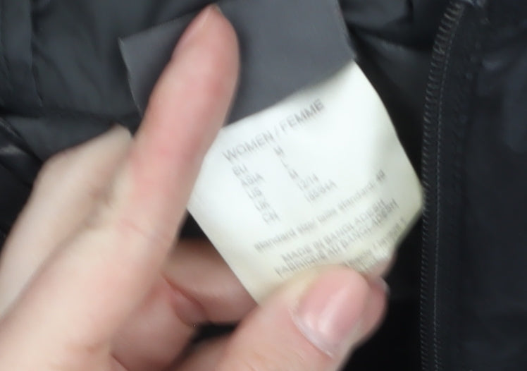 Womens UK Size 14 Jack Wolfskin Black Puffer Jacket