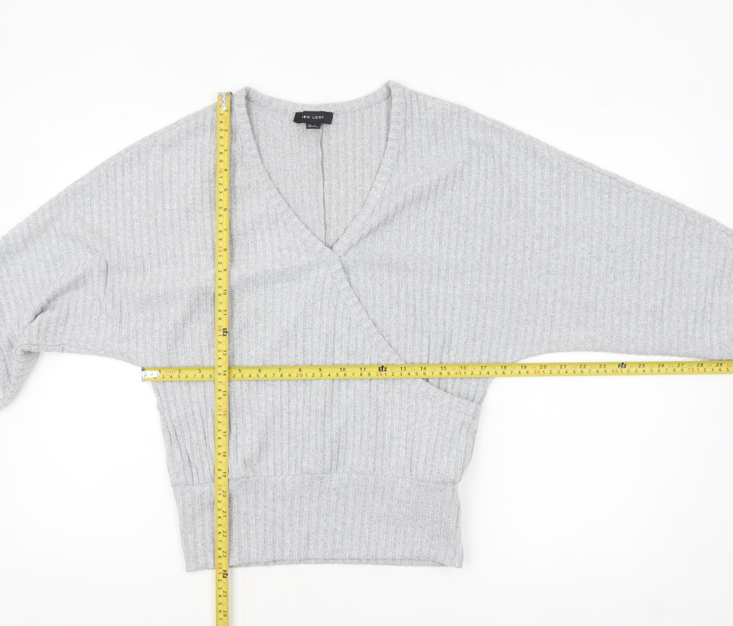 Womens UK Size S New Look Grey Pullover Jumper