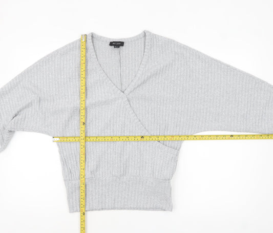 Womens UK Size S New Look Grey Pullover Jumper