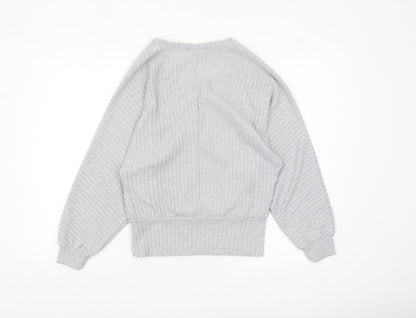 Womens UK Size S New Look Grey Pullover Jumper