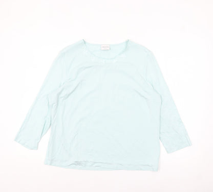 Womens UK Size 16 Eastex Blue Pullover Jumper