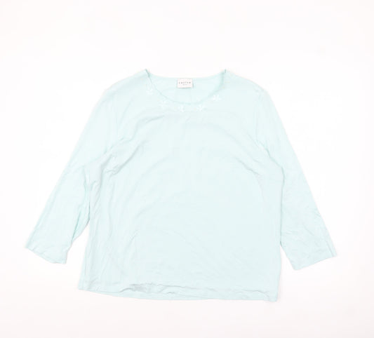 Womens UK Size 16 Eastex Blue Pullover Jumper