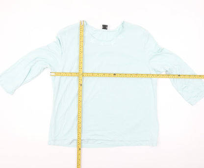 Womens UK Size 16 Eastex Blue Pullover Jumper