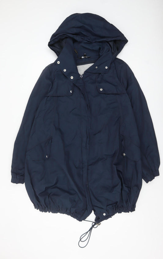Womens UK Size 10 Marks and Spencer Blue Parka Coat