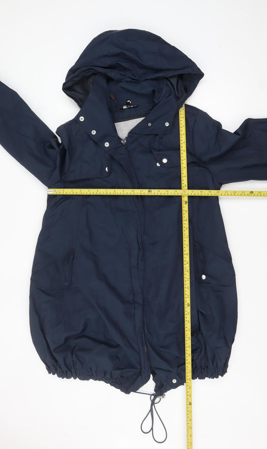 Womens UK Size 10 Marks and Spencer Blue Parka Coat