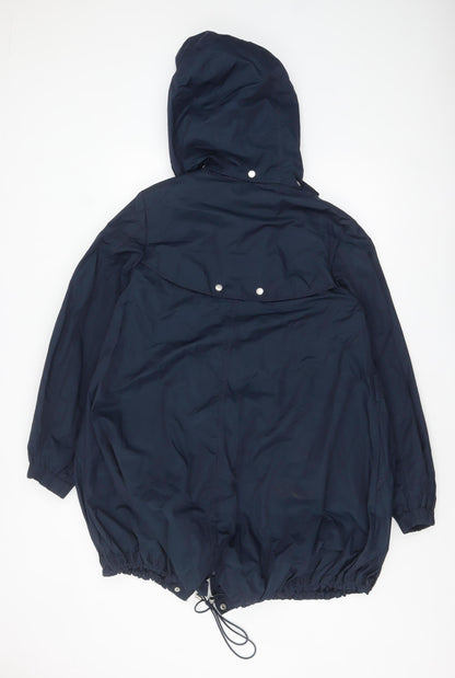Womens UK Size 10 Marks and Spencer Blue Parka Coat