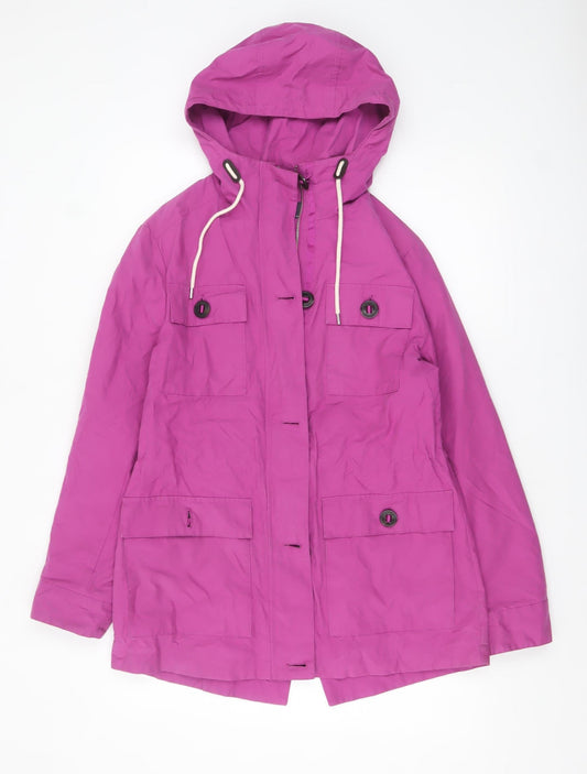 Womens UK Size 10 Marks and Spencer Pink Parka Coat