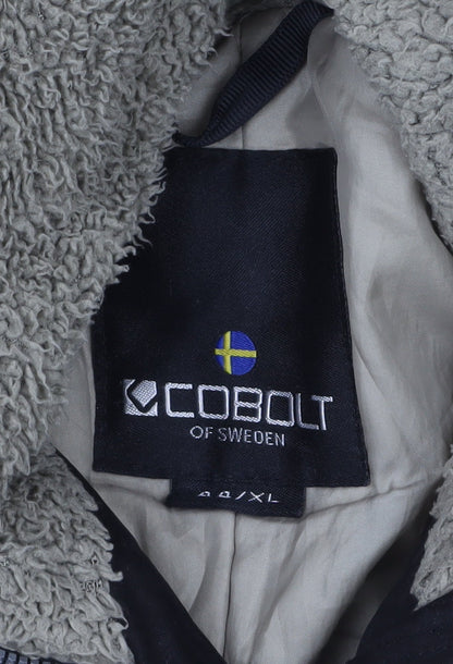 Womens UK Size 16 Cobalt of Sweden Black Parka Coat
