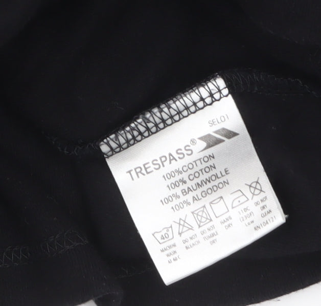 Womens UK Size L Trespass Black Basic T-Shirt