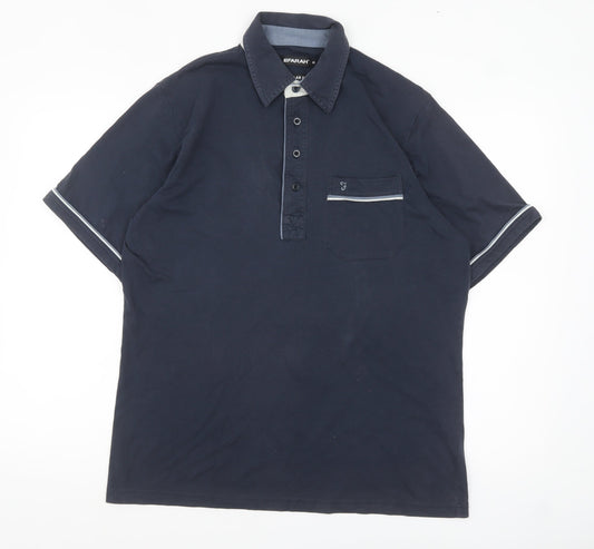 Mens UK Size M Farah Cotton Polo Shirt